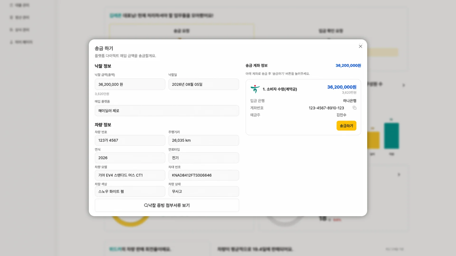 지금 처리할 업무 화면